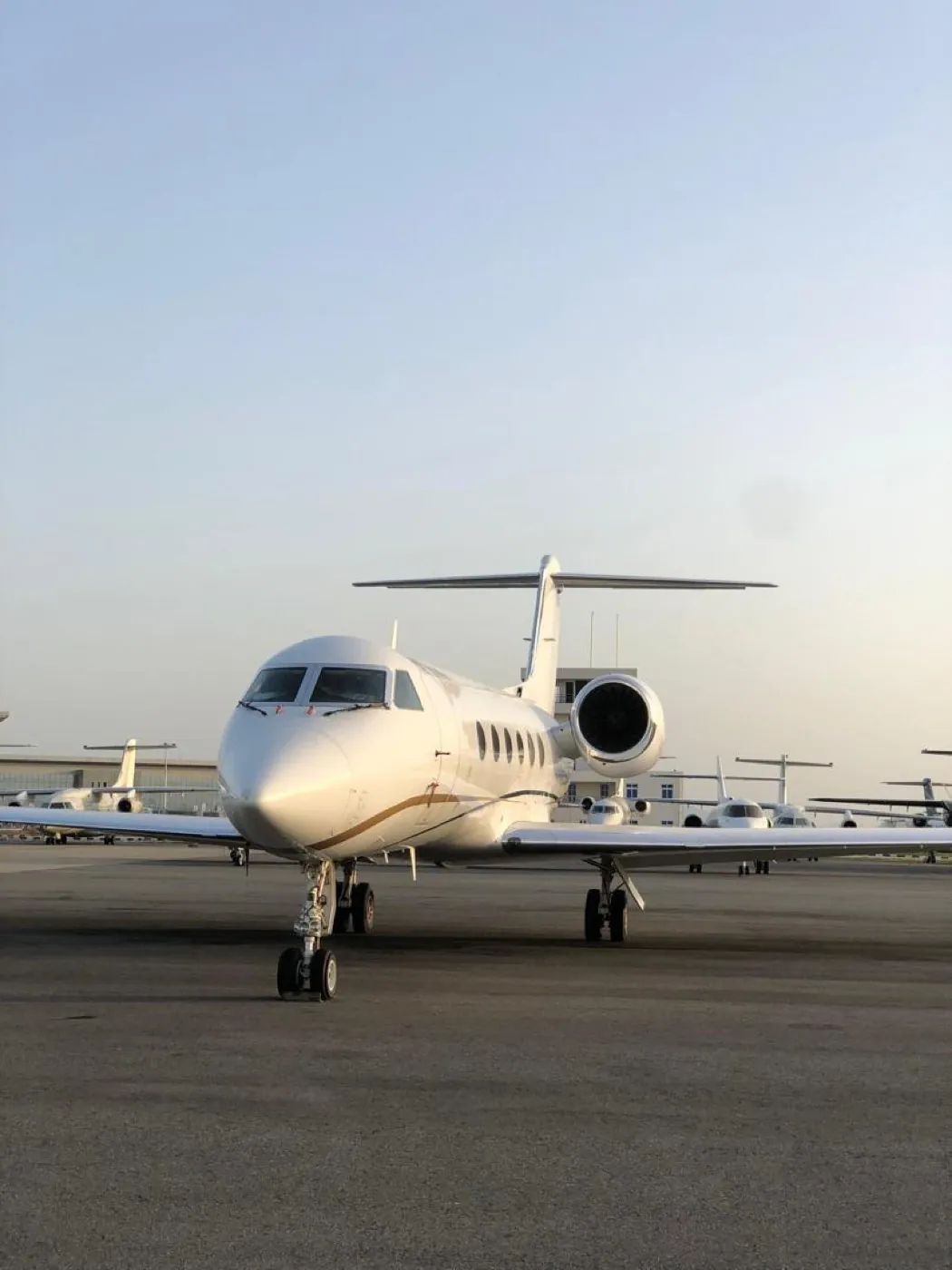 Light jet on the tarmac